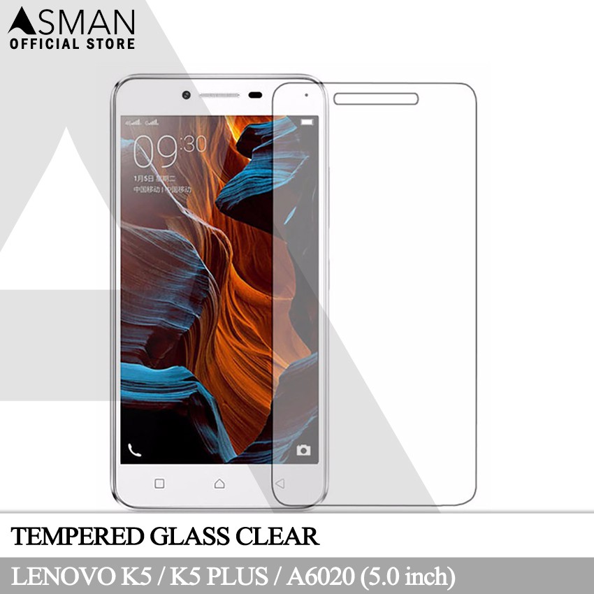 Tempered Glass Lenovo K5 / K5 Plus / A6020 (5.0&quot;) | Anti Gores Pelindung Layar Kaca - Bening