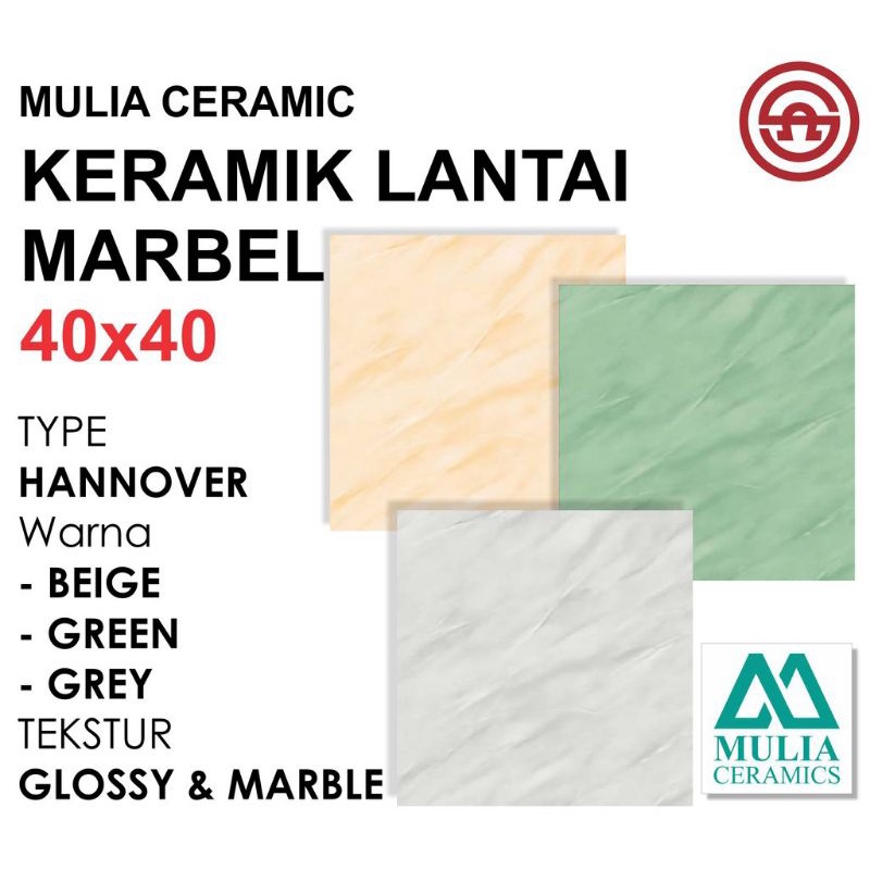 keramik lantai 40x40 glossy Mulia