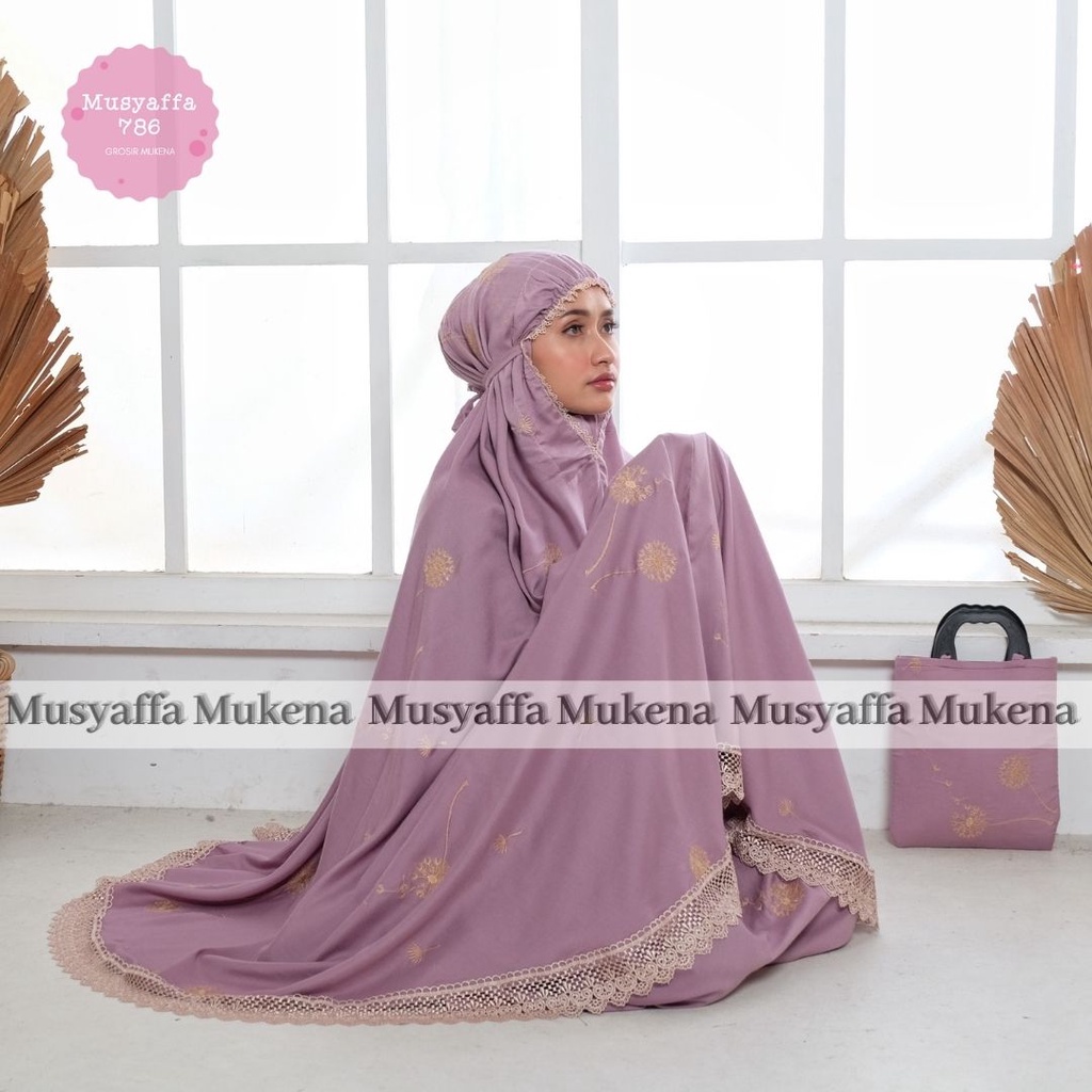 MUSYAFFA - Mukena Dewasa Lasercut Maudy 2in1