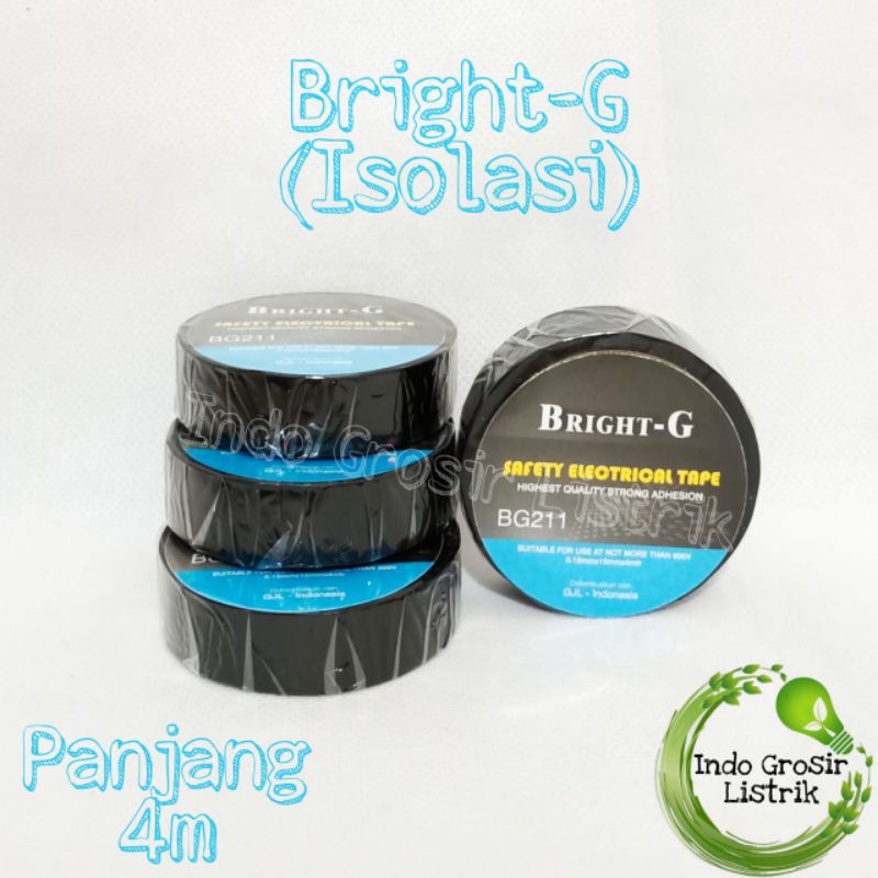 Isolasi Hitam Bright G Isolasi Kabel 4m Isolasi Hitam Kecil 4m BrightG Isolasi Listrik Hitam Kecil