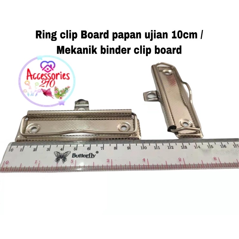 

1pcs ring clip board papan ujian / mekanik binder clip board 10cm