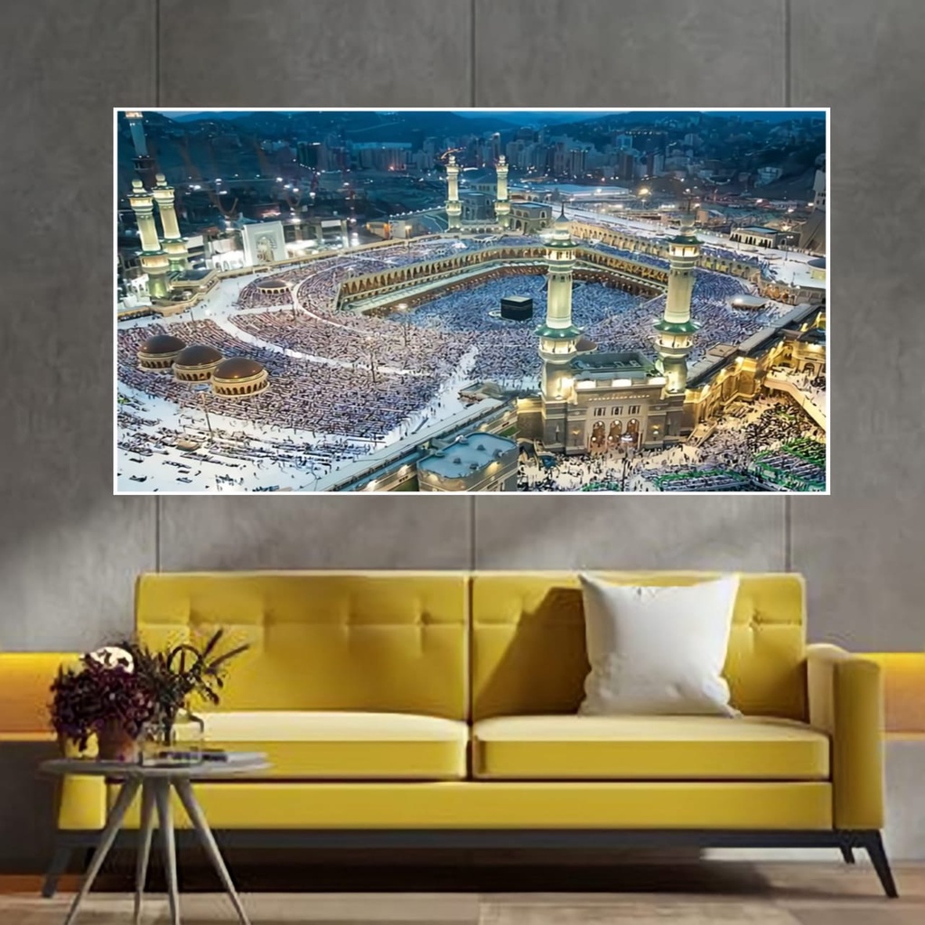 WALL DECOR POSTER GAMBAR KABAH MEKAH MADINAH UKURAN XTRA BESAR XTRA JUMBO BEST SELLER