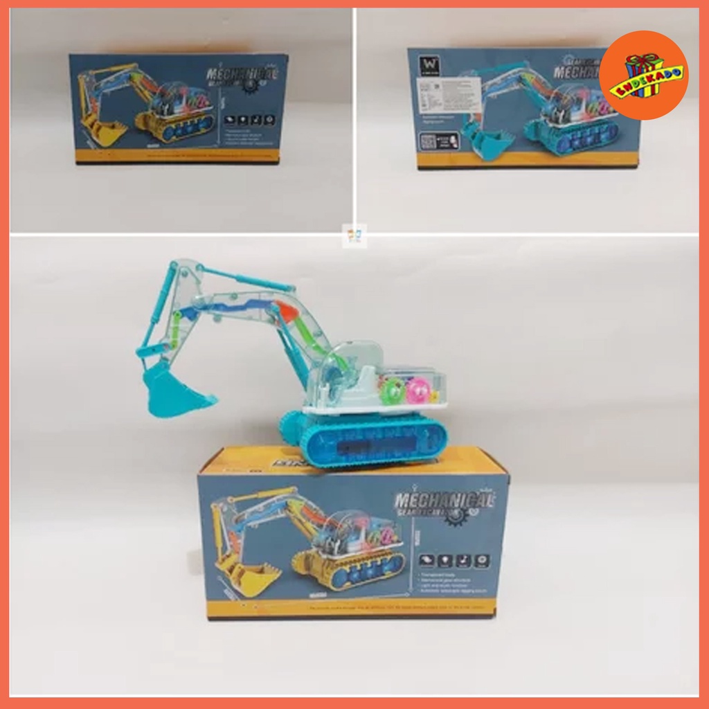 MAKASSAR! GEAR EXCAVATOR MECHANICAL - Diecast Mainan Excavator