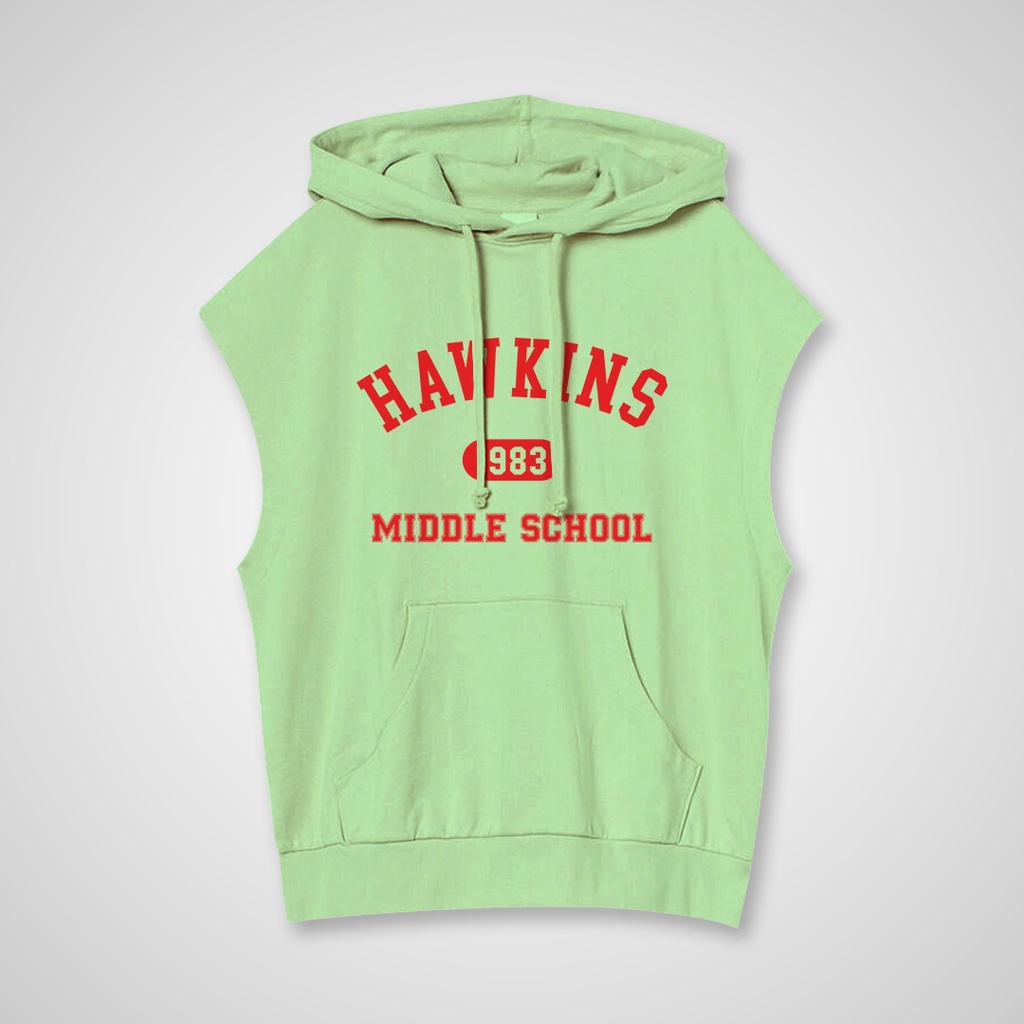 SLEEVELESS HOODIE ROMPI HAWINS MIDDLE SCHOOL - VEST HOODIE KEKINIAN PREMIUM