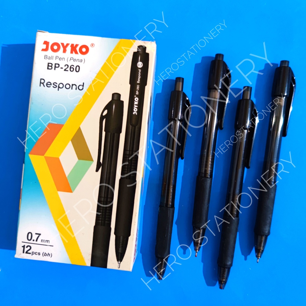 

Joyko retractable ballpoint pen respond 0.7 mm BP-260 . 12 unit