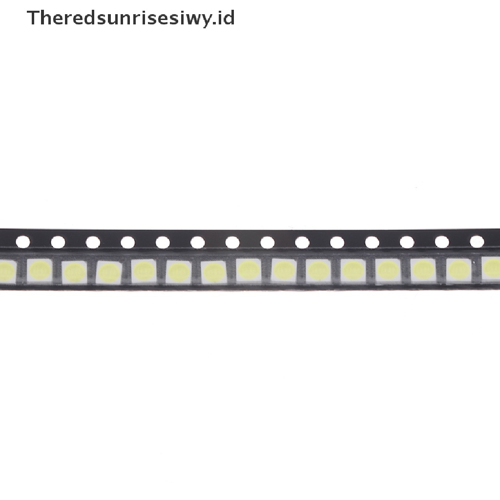 (Theredsunrisesiwy.Id) 100pcs Chip Led Smd 2835 / 3528 1w 3v Warna Cold White Untuk Tv