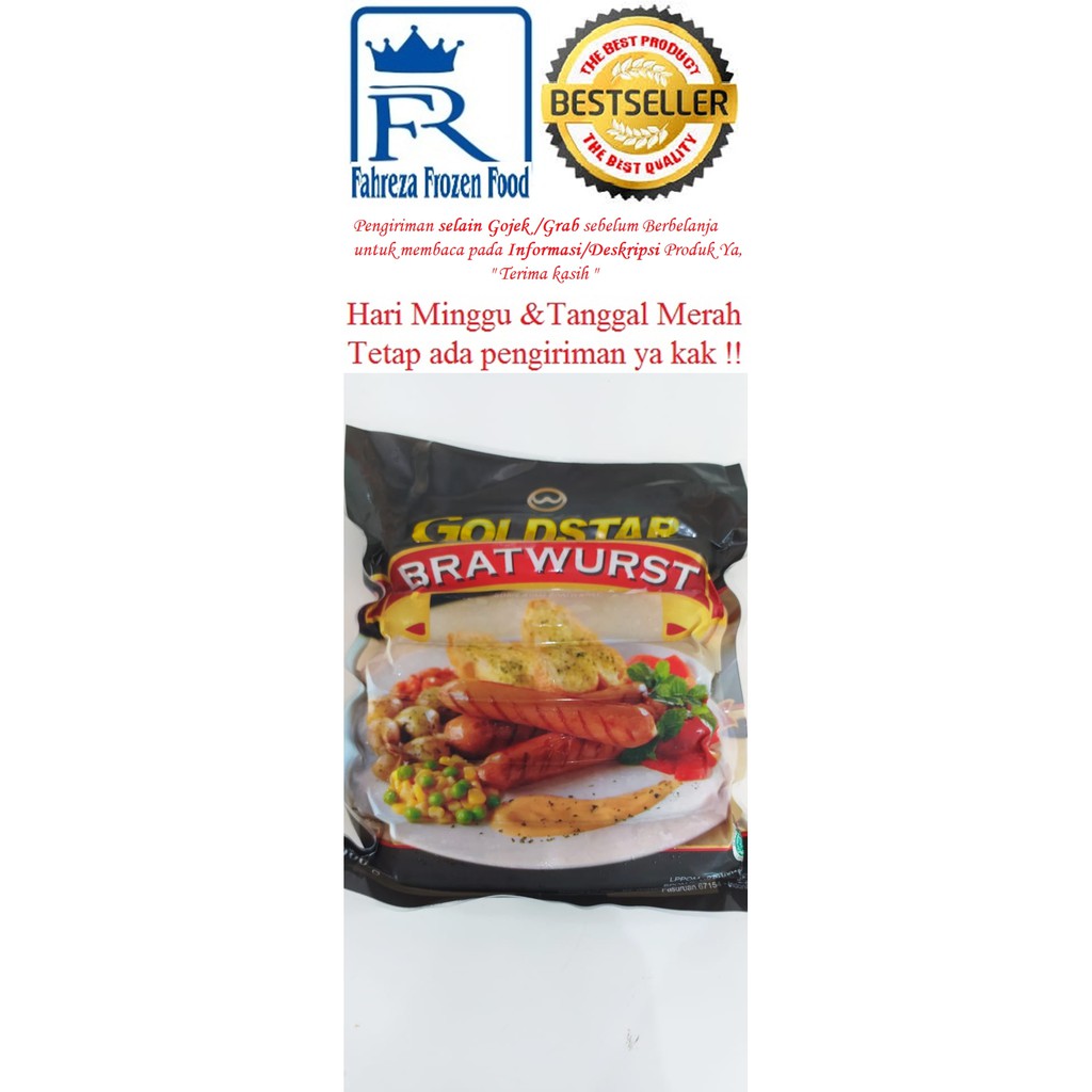 Goldstar Sosis Ayam Jumbo Bratwurst 500 Gram Harga Hemat