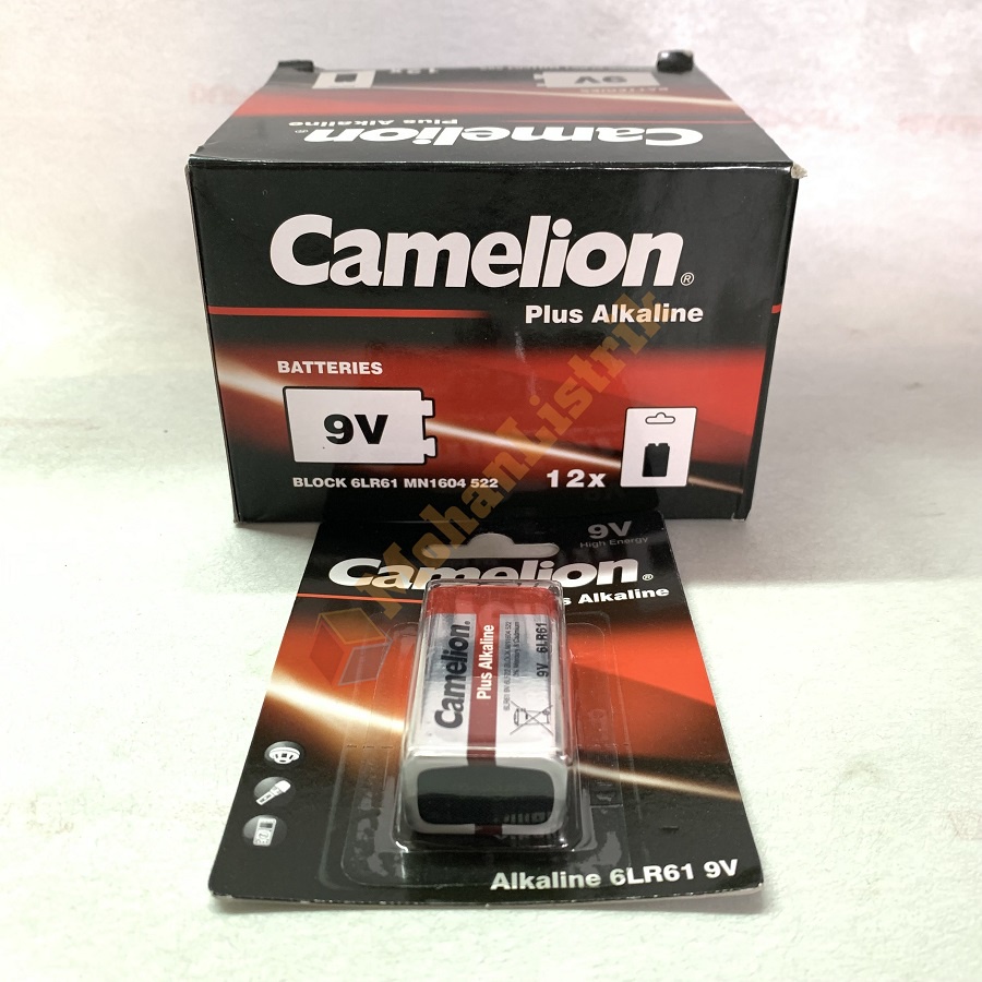 Baterai Batre Camelion 9V Battery Kotak Camelion Plus Alkaline 9V-BP1