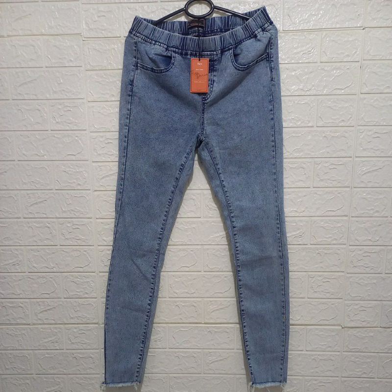 Celana Wanita Flies Denim L03000002F Biru Original