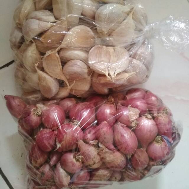 Paket 1 Kg Bawang Merah Dan Bawang Putih Shopee Indonesia