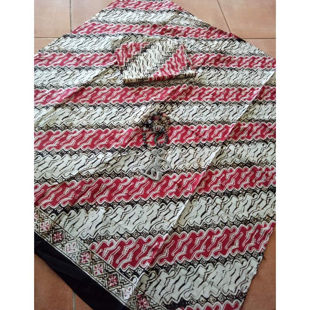 Jual Kain Batik Solo Cap Parang Keris Merah Putih | Shopee Indonesia