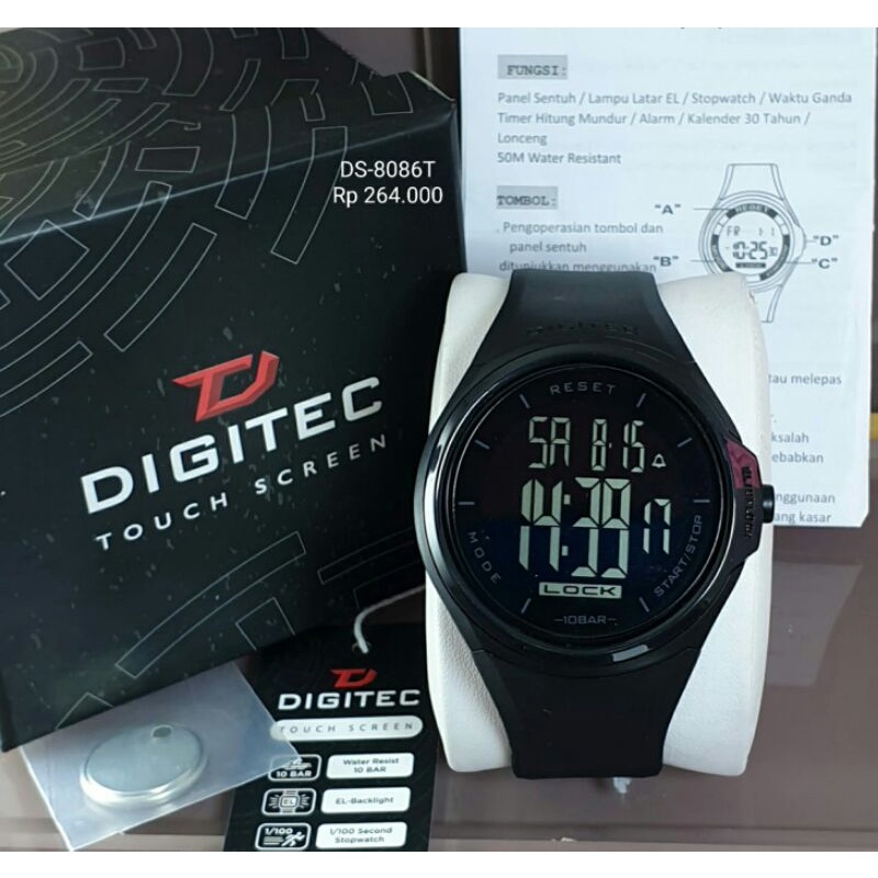 Digitec 8086 DG 8086 DS 8086 original jam tangan pria Digitec 8086 Digital touch screen