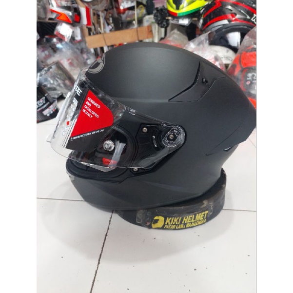 HELM KYT TT COURSE SOLID MATT BLACK DOFF HITAM DOFF "ORIGINAL" FULL FACE