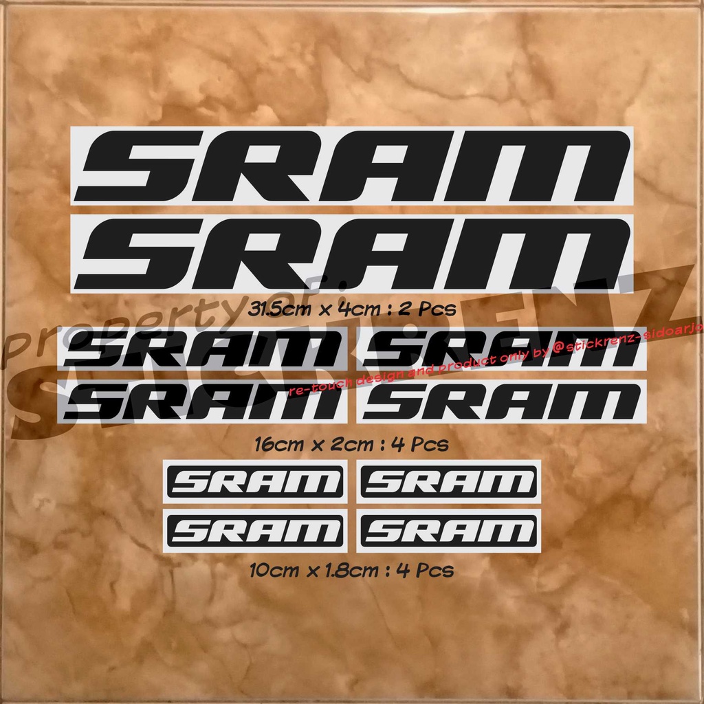 Cutting Sticker Stiker Frame Sepeda Roadbike Sram 03 Custom