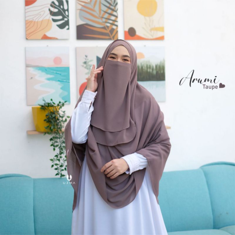 Arumi Instan Uzma Hijab / Pasmina Arumi Original uzma hijab (Pasmina Instan)