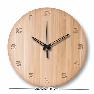 Jam Dinding  Motif Kayu  Unik Artistik Natural Wood 2 