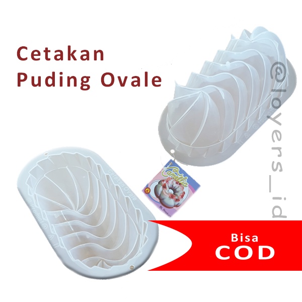 Cetakan Puding Ovale - Cetakan Bolu Agar Pudding - Cetakan Kue Ulir