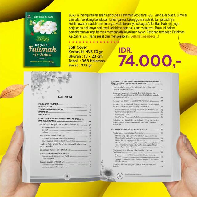 Buku Biografi Fatimah Az Zahra Shopee Indonesia