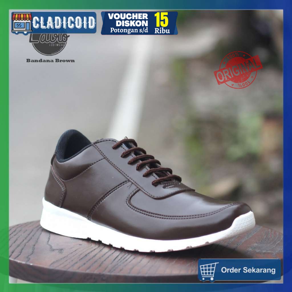 LAVIO Bandana Sepatu Sneakers Original Outdoor Running Sneakers Murah Dan Keren Terbaru Warna Hitam