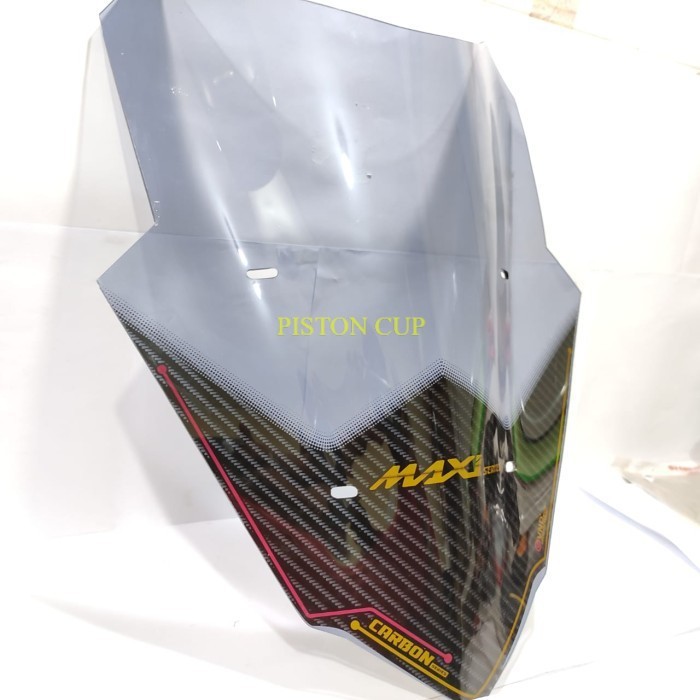 WINDSHIELD TAMENG ANGIN DEPAN COVER VISOR ALL NEW NMAX 155 2020 VND CARBON VECTOR ORIGINAL AKSESORIS