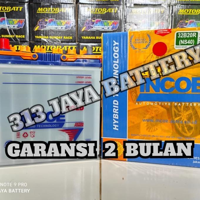 Aki/Accu mobil Incoe basah Ns40 Avanza, terios,Rush,Dll