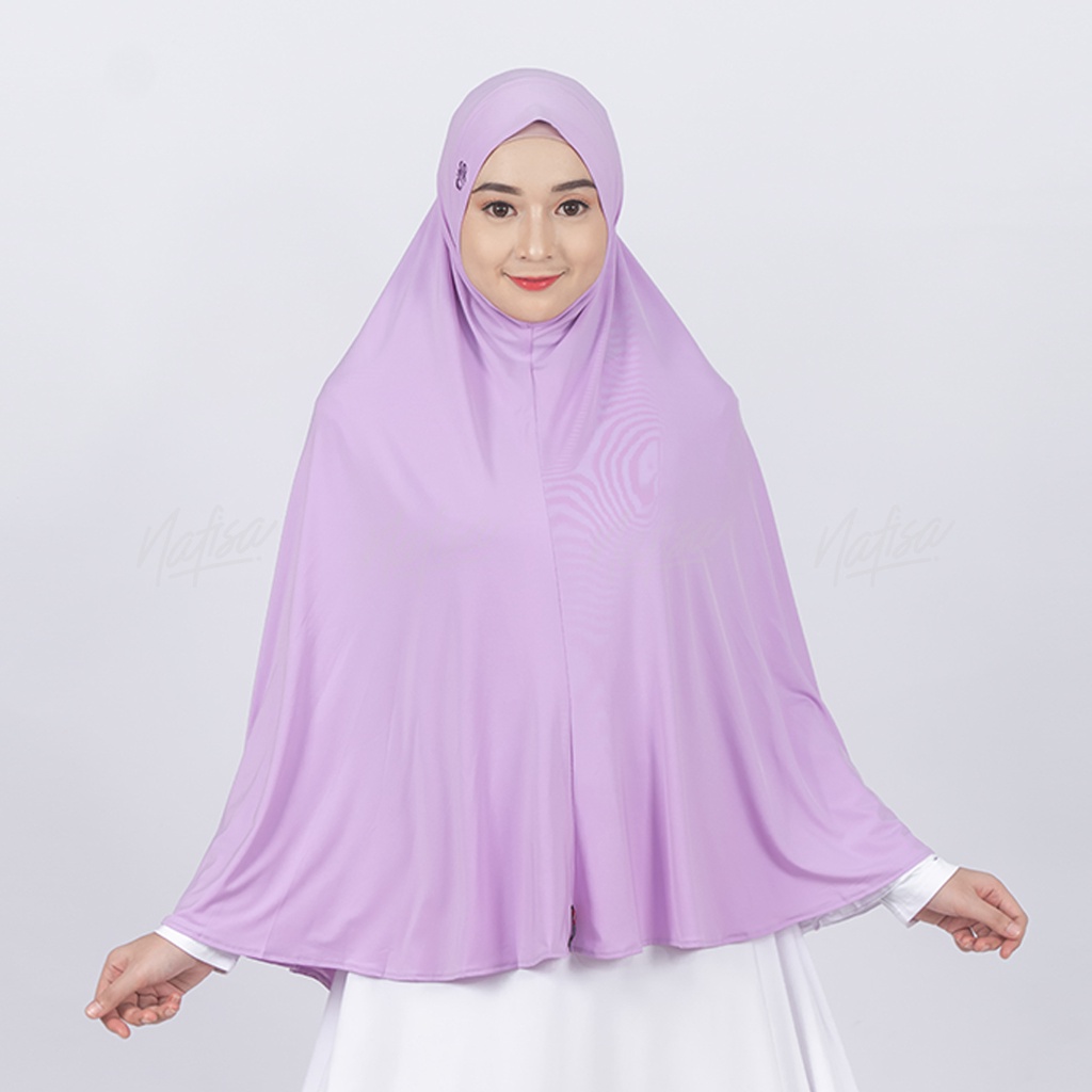 Hijab Khimar Jumbo Nafisa salsabila | Jilbab Instan Syari Antem Tanpa Pet Kerudung Instan Antem