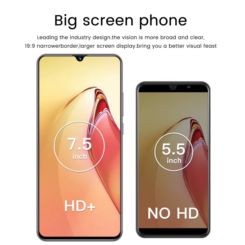 [BISA COD] 2022 Smartphone Baru Rino8 Pro 7.5 -Inch HD Camera HD Ponsel 12GB+512GB Dual -Card Ponsel Murah Android 11.0 Ponsel Baru Promosi Harga Rendah Harga Rendah  murah