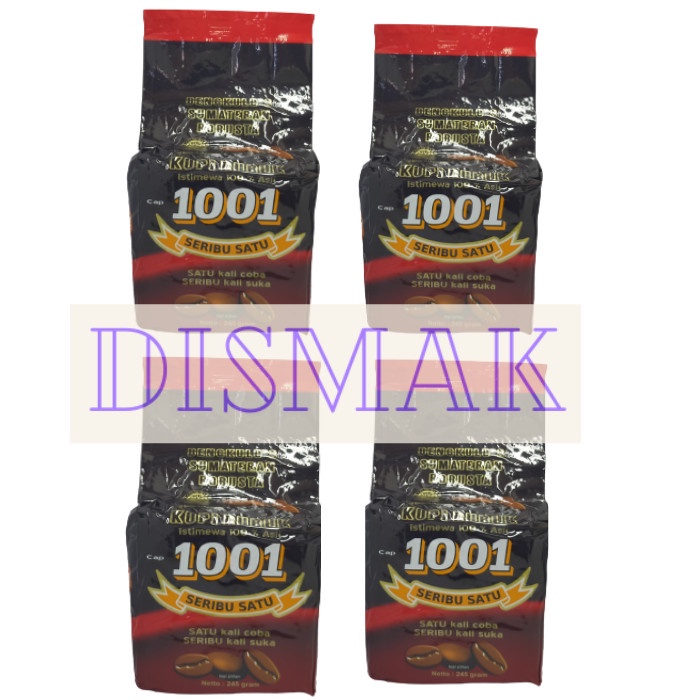 

Kopi Bubuk 1001 Bengkulu 4 x 245 gram