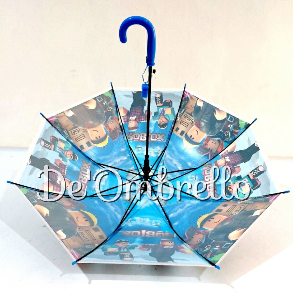 (007RB)Payung PVC Anak Motif ROBLOX Full Print