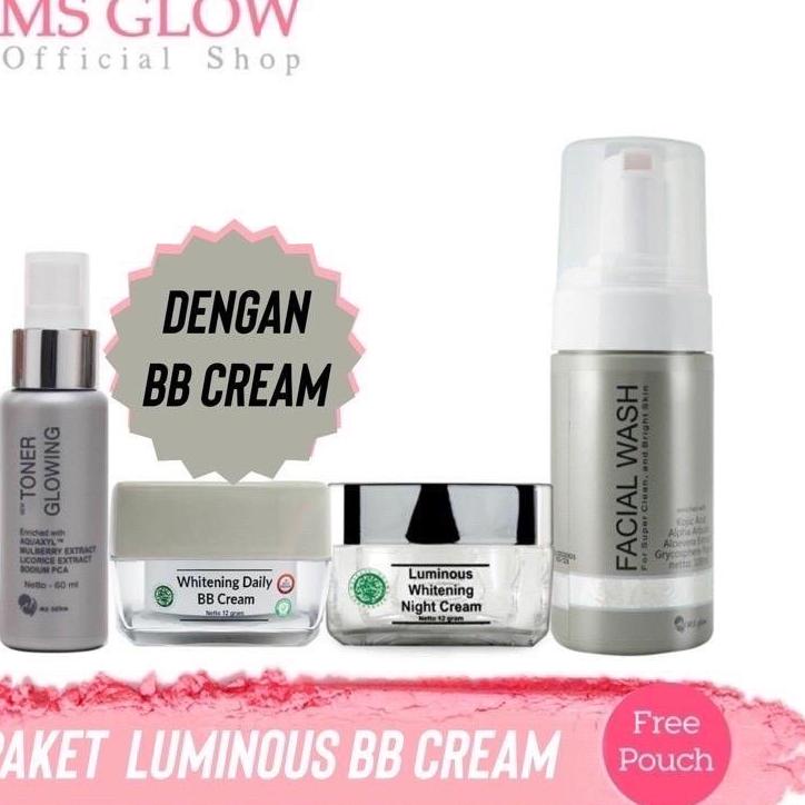 ✨IMPORT✨ PAKET MS GLOW WITH BB CREAM PAKET MS GLOW BB CREAM PAKET WHITENING BB CREAM PAKET ULTIMATE 