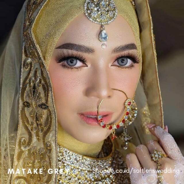 Softlens Matake Botol grey brown wedding dreamcolor1 Lensa Kontak