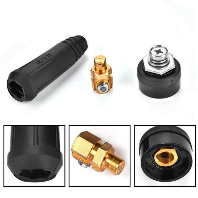 KONNECTOR LAS / SOKET SAMBUNGAN KABEL LAS KE TRAFO LAS 25MM