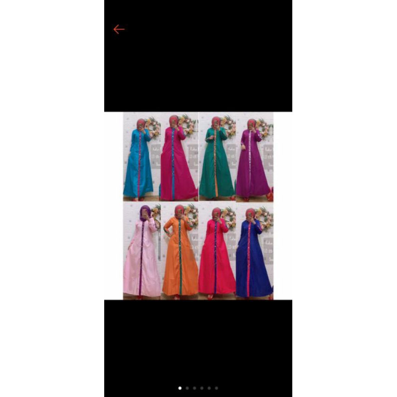 gamis katun lokal by inayah terbaru