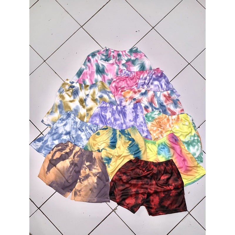 HOTPANTS TIE DYE | HOTPANT TIE DYE | GALAXY SHORTSLEEVE SET