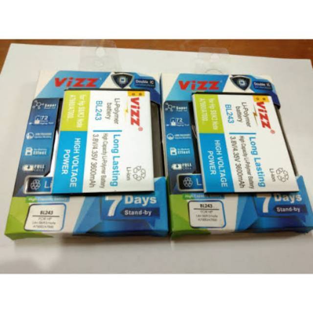 #Baterai Lenovo #a7000 vizz  baterai Lenovo bl243 double power