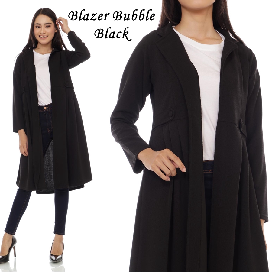 Cardigan Wanita Outer Tunik Muslim BublePop Tebal