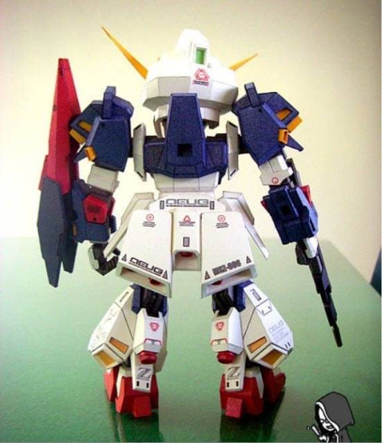 DIY SD MSZ-006 Hyper Zeta Gundam Papercraft