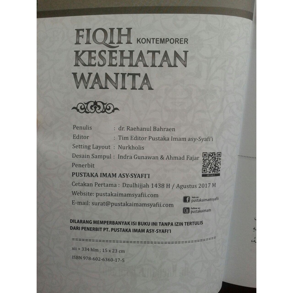 Fiqih Kontemporer Kesehatan Wanita Original - Fikih Kontemporer Kesehatan Wanita - Pustaka Imam Asy Syafii-1