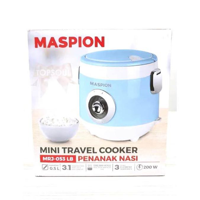 Travel Rice Cooker Maspion 0.5 Liter Mrj-053 - Magic Com Mini