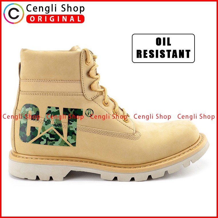 SEPATU CATERPILLAR CASUAL ORIGINAL BOOT PRIA KULIT ASLI ORI CAT-D9