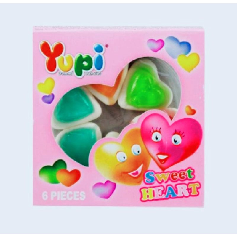 

1 Pack Yupi SWEET HEART isi 6 pcs