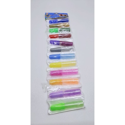 

Mainan gliter warna / Cat air gliter isi 12pcs