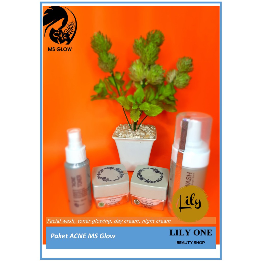 MS GLOW PAKET ACNE SKIN CARE JERAWAT KOMEDO BERSIH