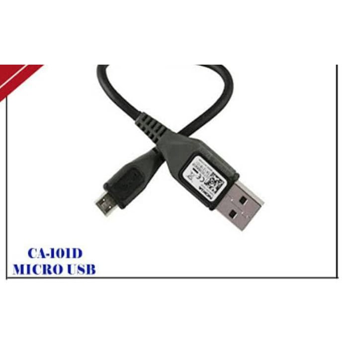 Kabel data pendek powerbank nokia micro usb original CA 101D original