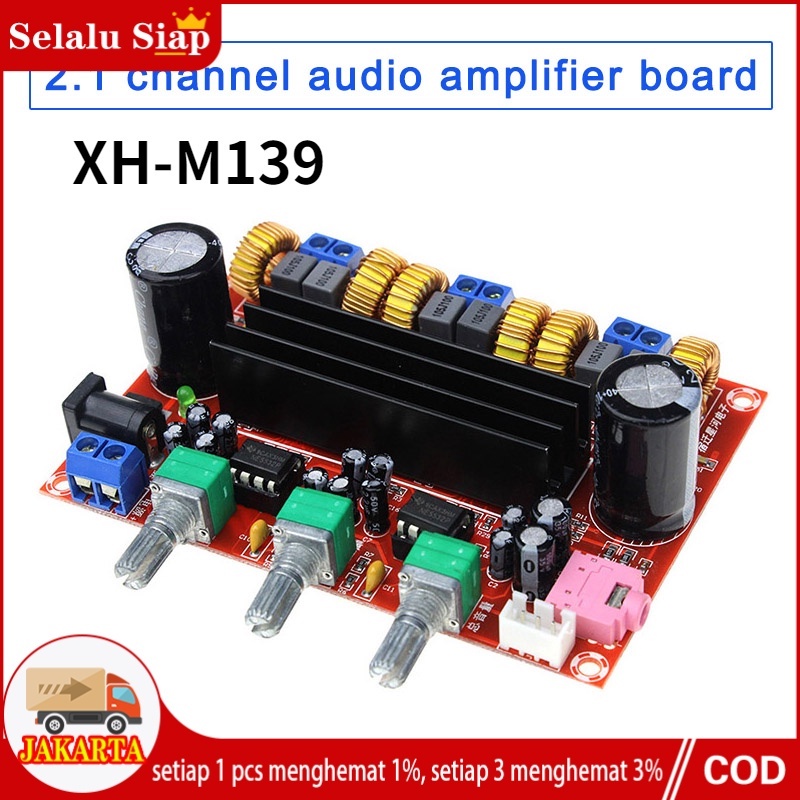 XH-M139 Kit Power Amplifier Class D TPA3116D2 2x50W+100W  Stereo Subwoofer XH-M139