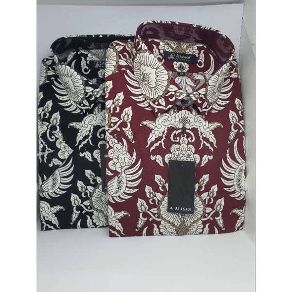 Kemeja Alisan Batik Reguler Fit Tangan Pendek Khusus size 16.5 (XXL) - 17 (3XL)