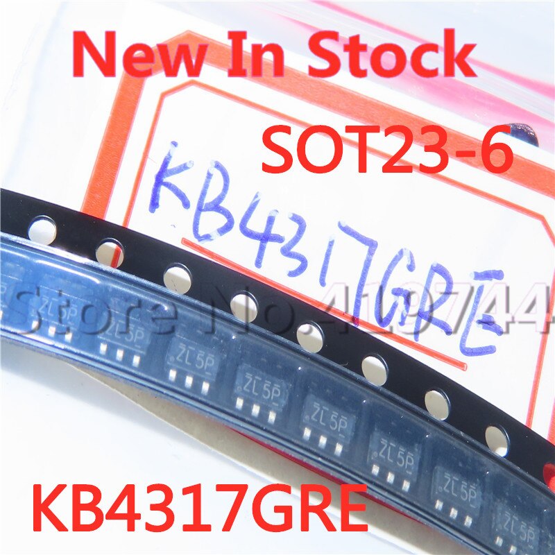 10pcs/lot Kualitas100% KB4317 KB4317GRE SOT23-6 SMD LED backlight boost chip ZL54 ZL5P Dalam Stok Baru Original