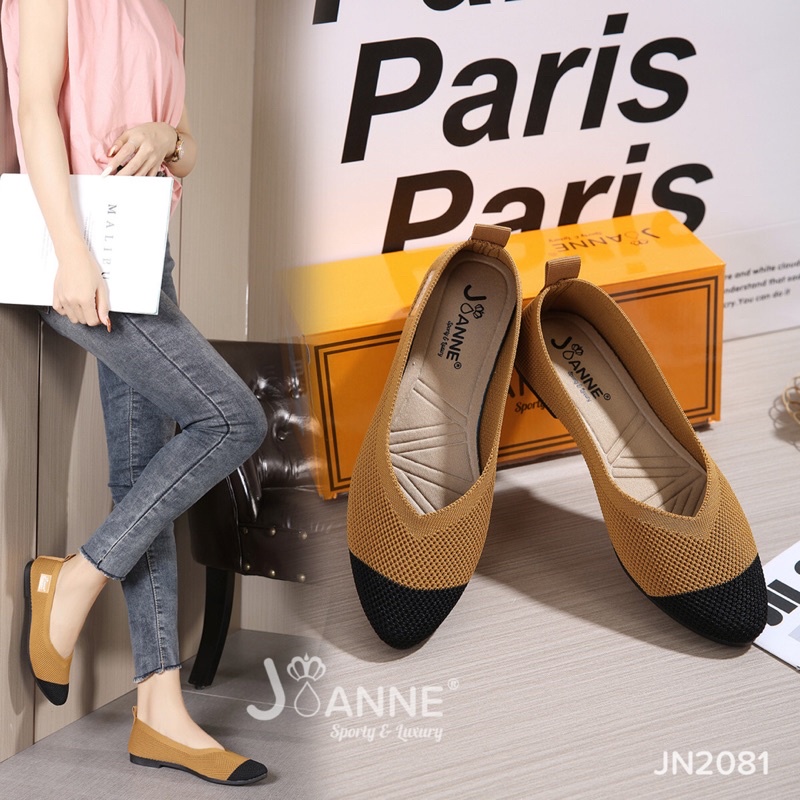 SALE! [ORIGINAL] JOANNE FlyKnit Flat Shoes Sepatu Wanita #JN2081