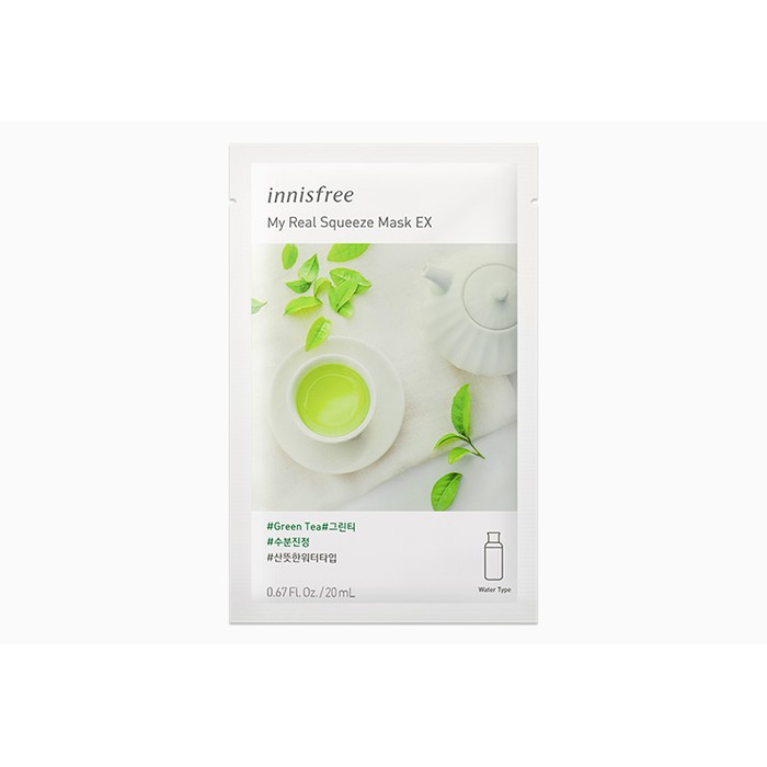 Masker Wajah - Sheet Mask Korea - Innisfree variant Green Tea