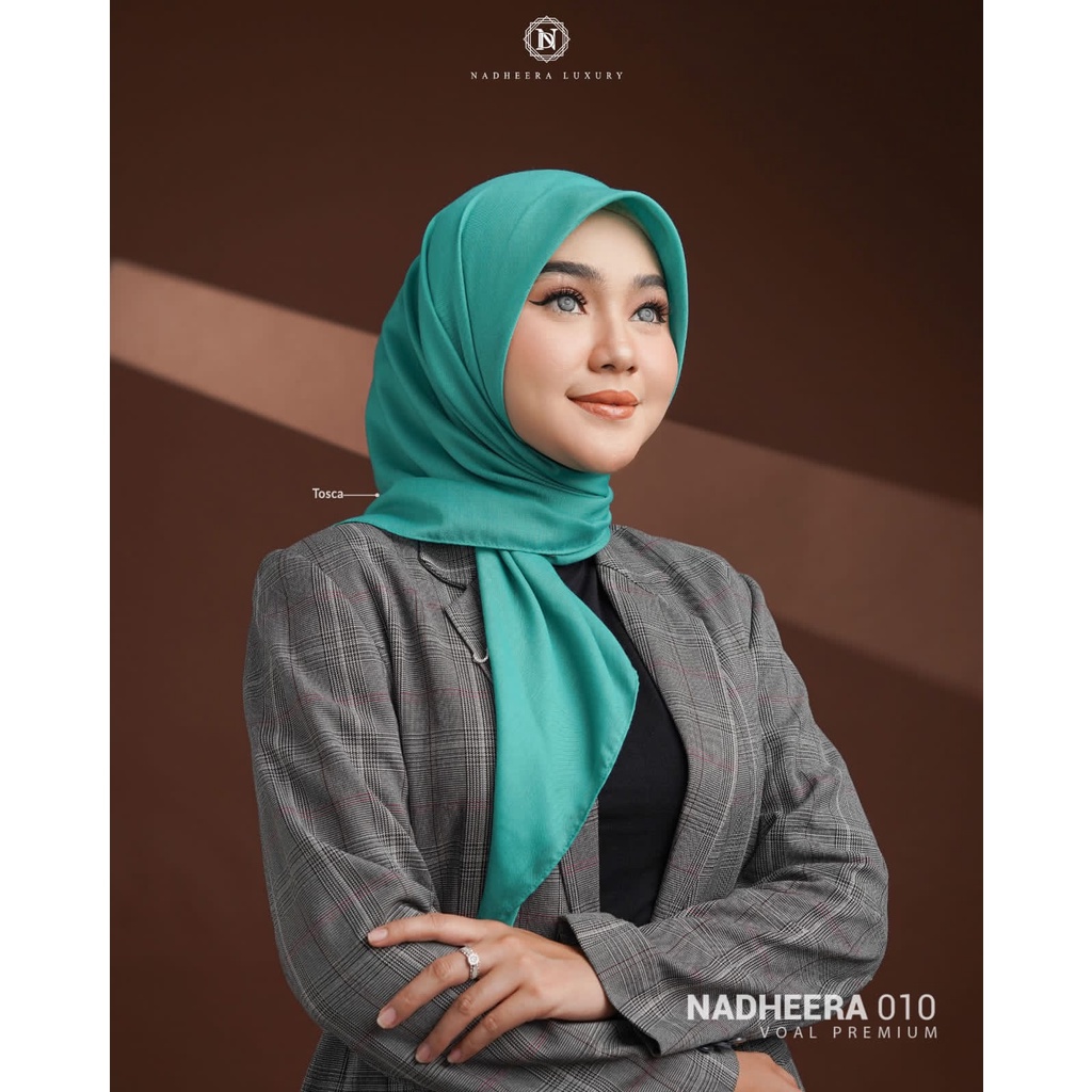 Jilbab Hijab Segi Empat Nadheera 010 Nadheera Luxury ORI Kerudung Instan Segi Empat Terbaru